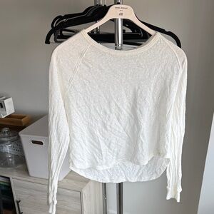rag & bone White Long Sleeve Tee